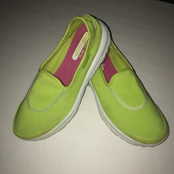 skechers neon green shoes